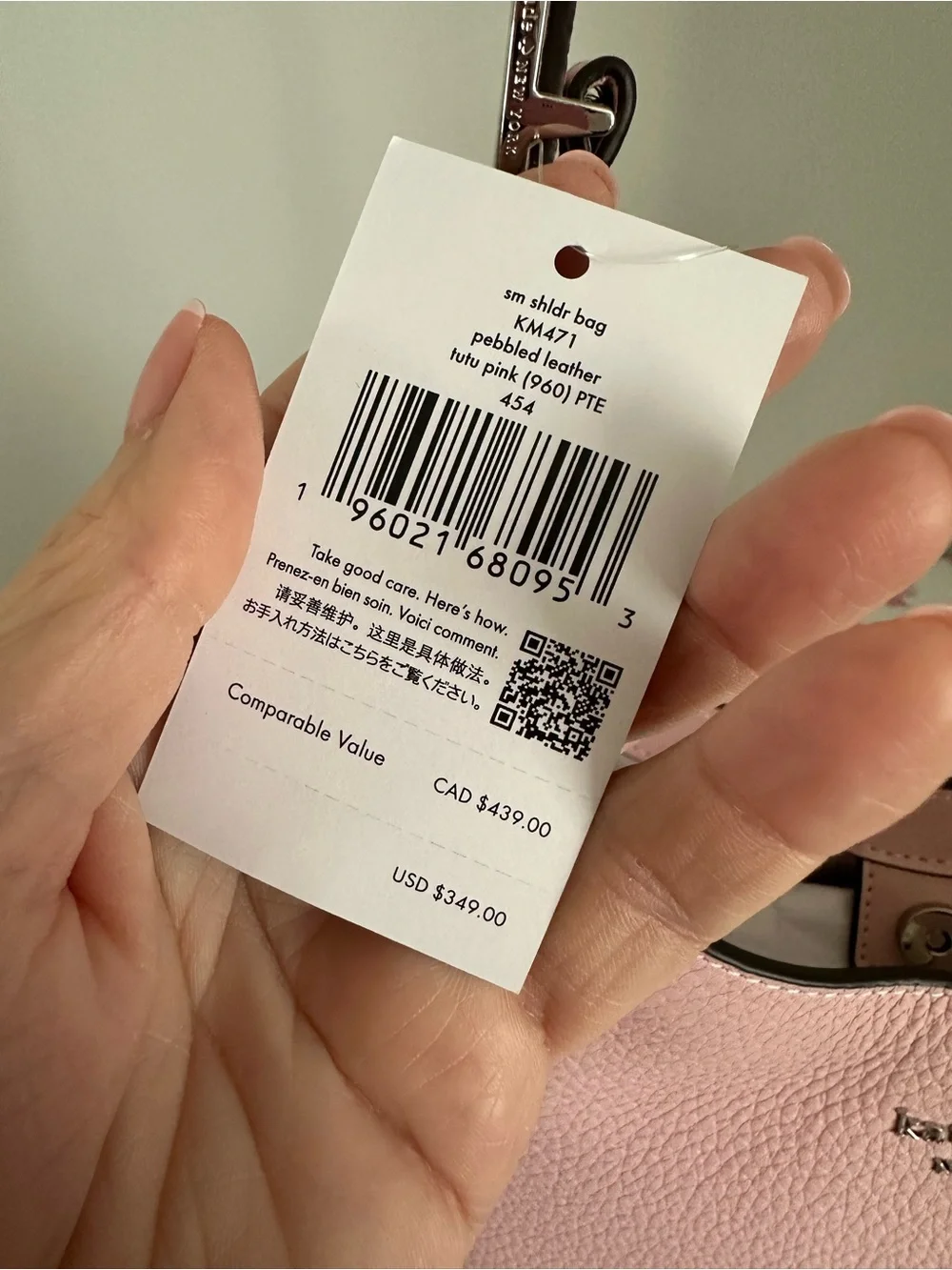 ♠️ New! ~ KATE SPADE SMALL 454 SHOULDER BAG + WALLET (TUTU PINK)